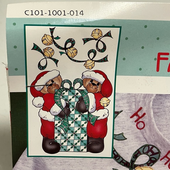 Daisy Kingdom No-Sew Fabric Applique Santa Bears Ho Ho Ho C101-1001-014 NEW - Picture 4 of 8